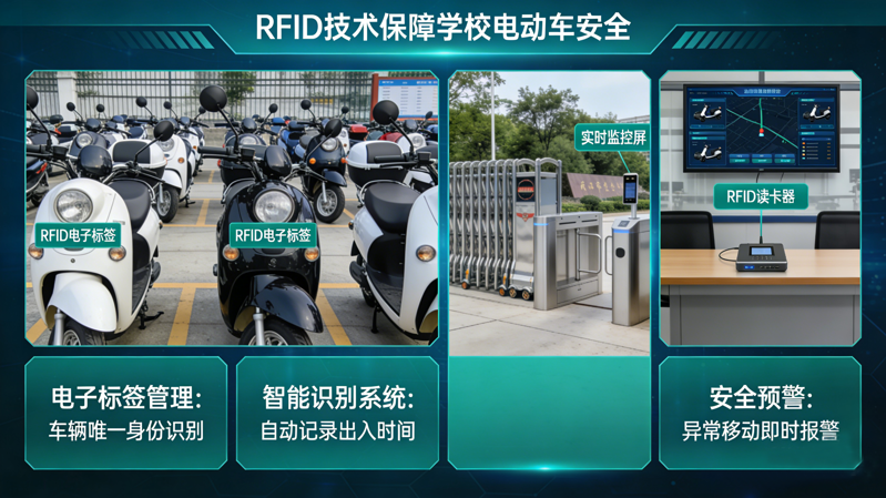 RFID守护学校电动车安全管理